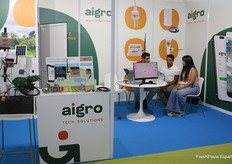 Meeting at the stand of Aigro, specialising in Tech Solutions