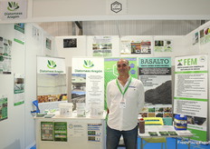 Marcos Orecchia, at the Diatomeas Aragón-Solöamino stand