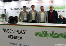 Collaboration between Retilplast and Spanish company Beniplast-Benitex. Pictured Emilio and Nicolas Cuquerella, together with Walter and Francesco Ruggia